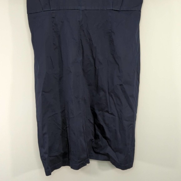 Bradgley Mischka Navy Embroidered Floral Sheath‎ Dress - Picture 9 of 13